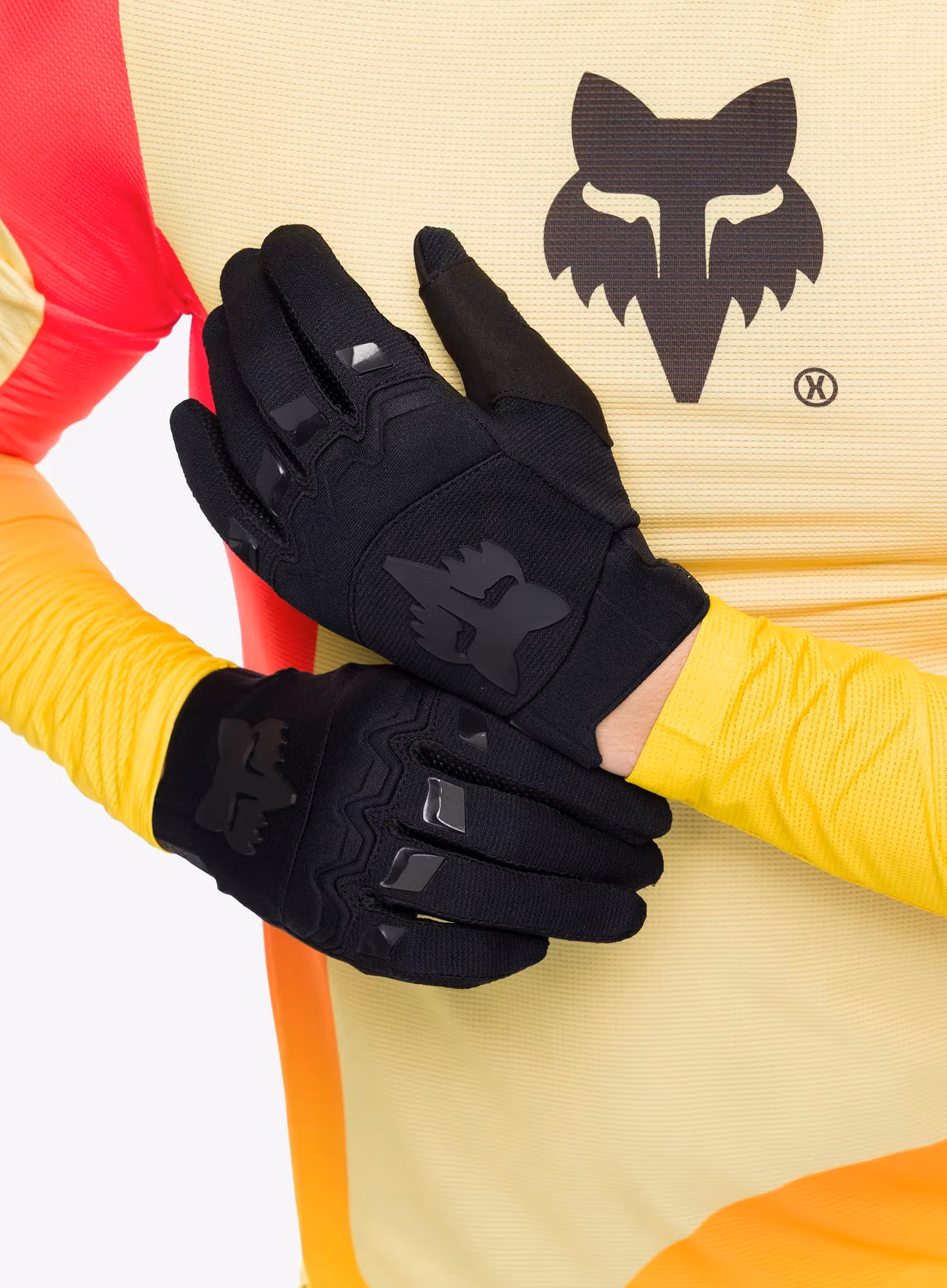 Cyklistické rukavice Fox Dirtpaw Glove - black/black