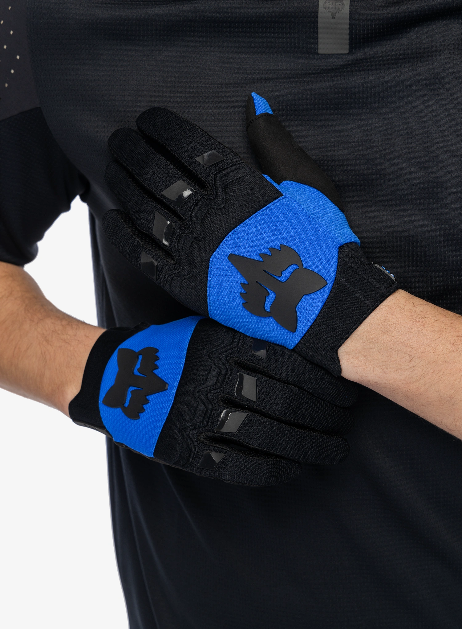Cyklistické rukavice Fox Dirtpaw Glove - blue