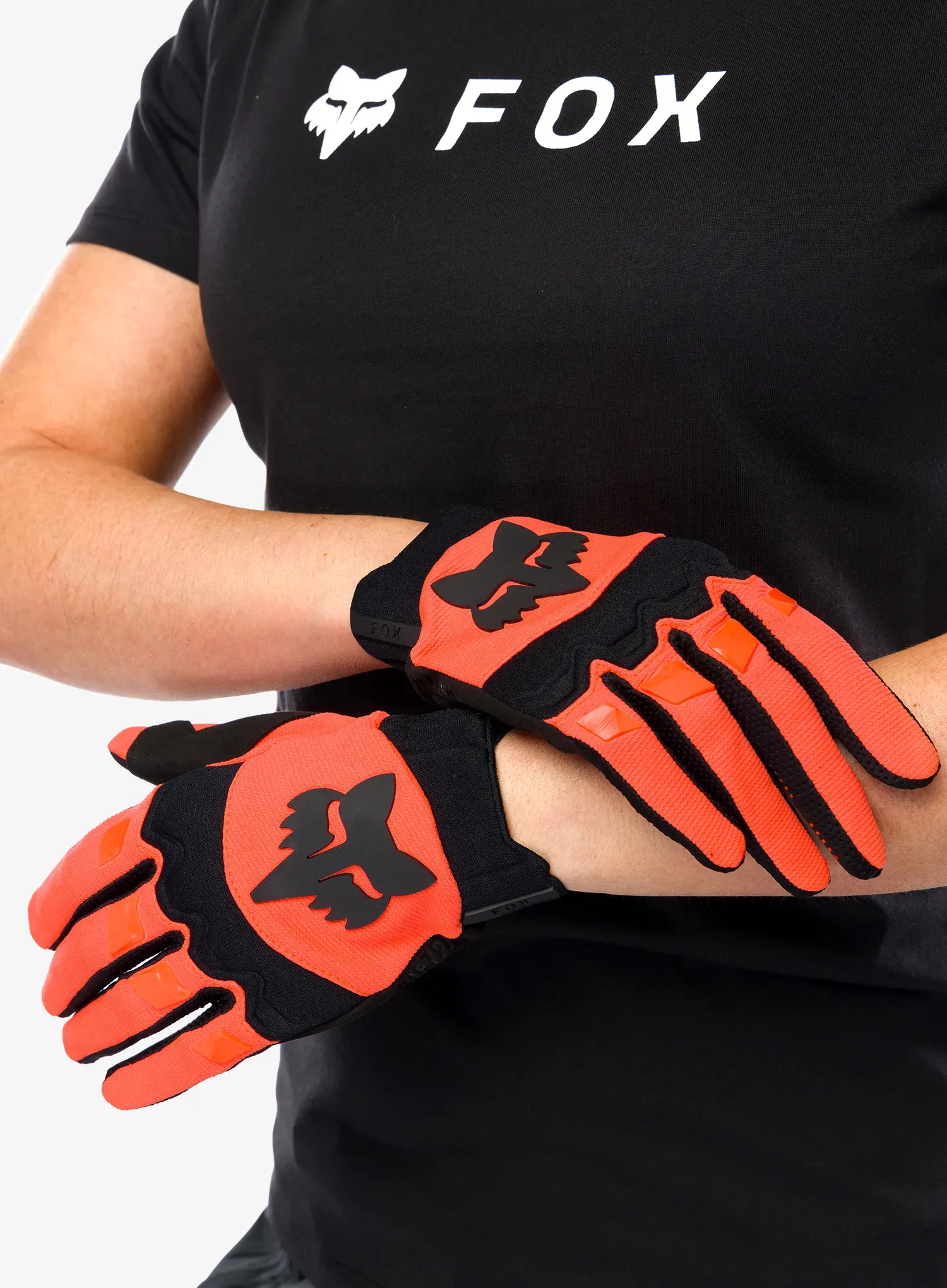 Cyklistické rukavice Fox Dirtpaw Glove - fluo orange