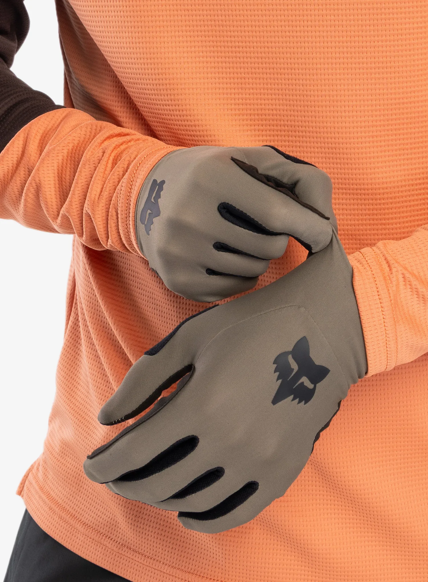 Cyklistické rukavice Fox Flexair Glove - ash
