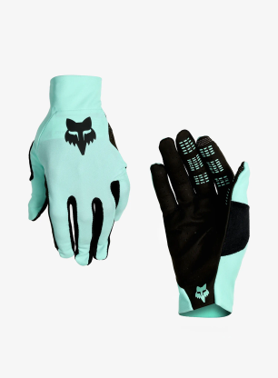 Cyklistické rukavice Fox Flexair Glove - turquoise