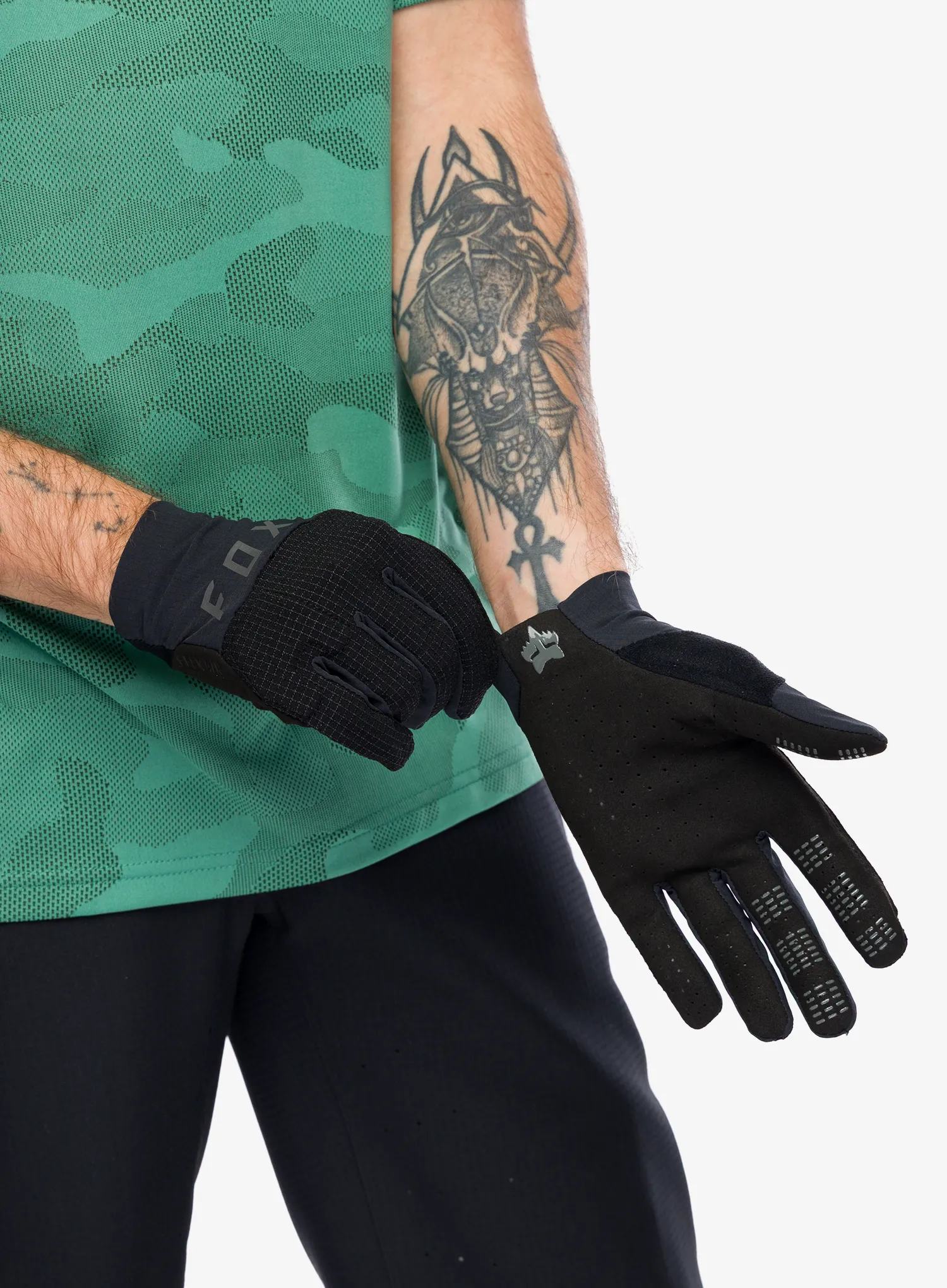 Cyklistické rukavice Fox Flexair Pro Glove - black