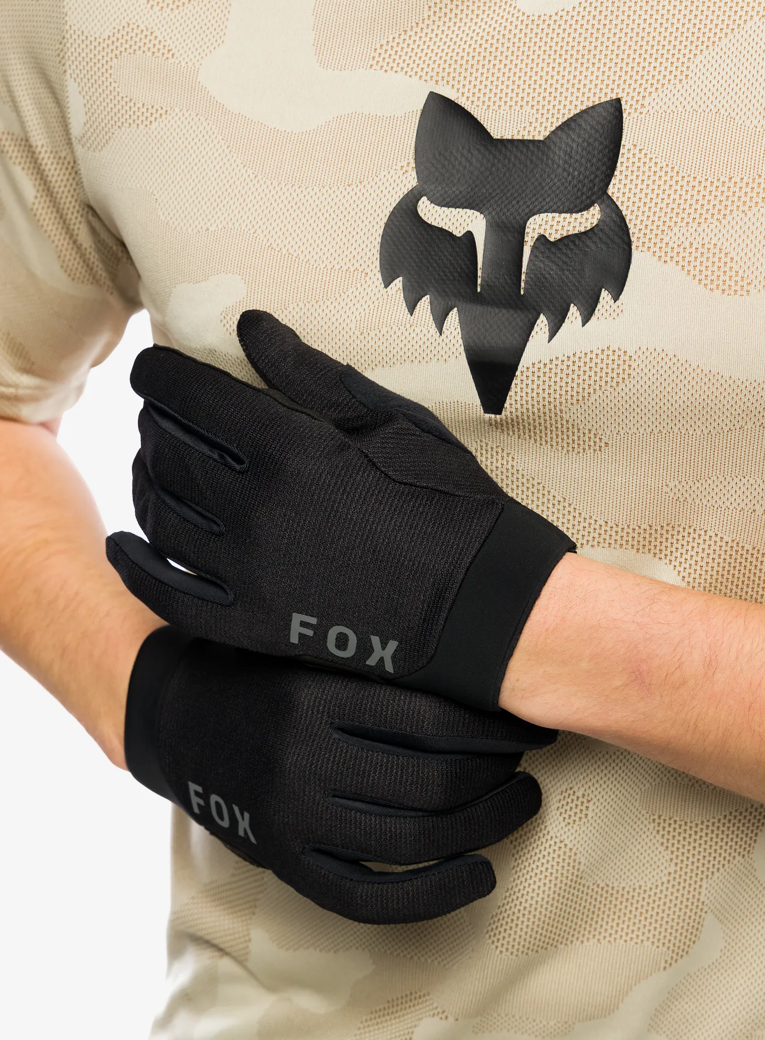 Cyklistické rukavice Fox Ranger Glove Gel - black