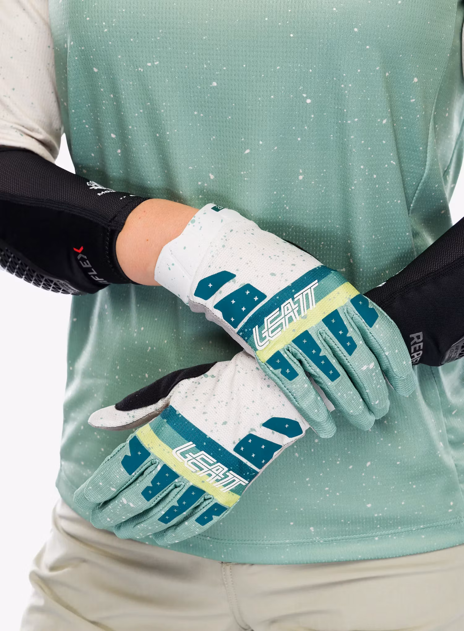 Cyklistické rukavice Leatt Glove MTB 2.0 X-Flow - pistachio