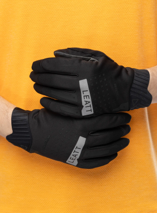 Cyklistické rukavice Leatt MTB 2.0 Windblock - black