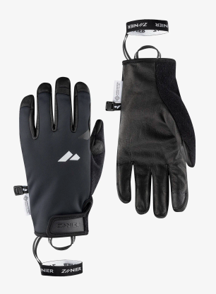Rukavice softshell Zanier Olperer.WS - black