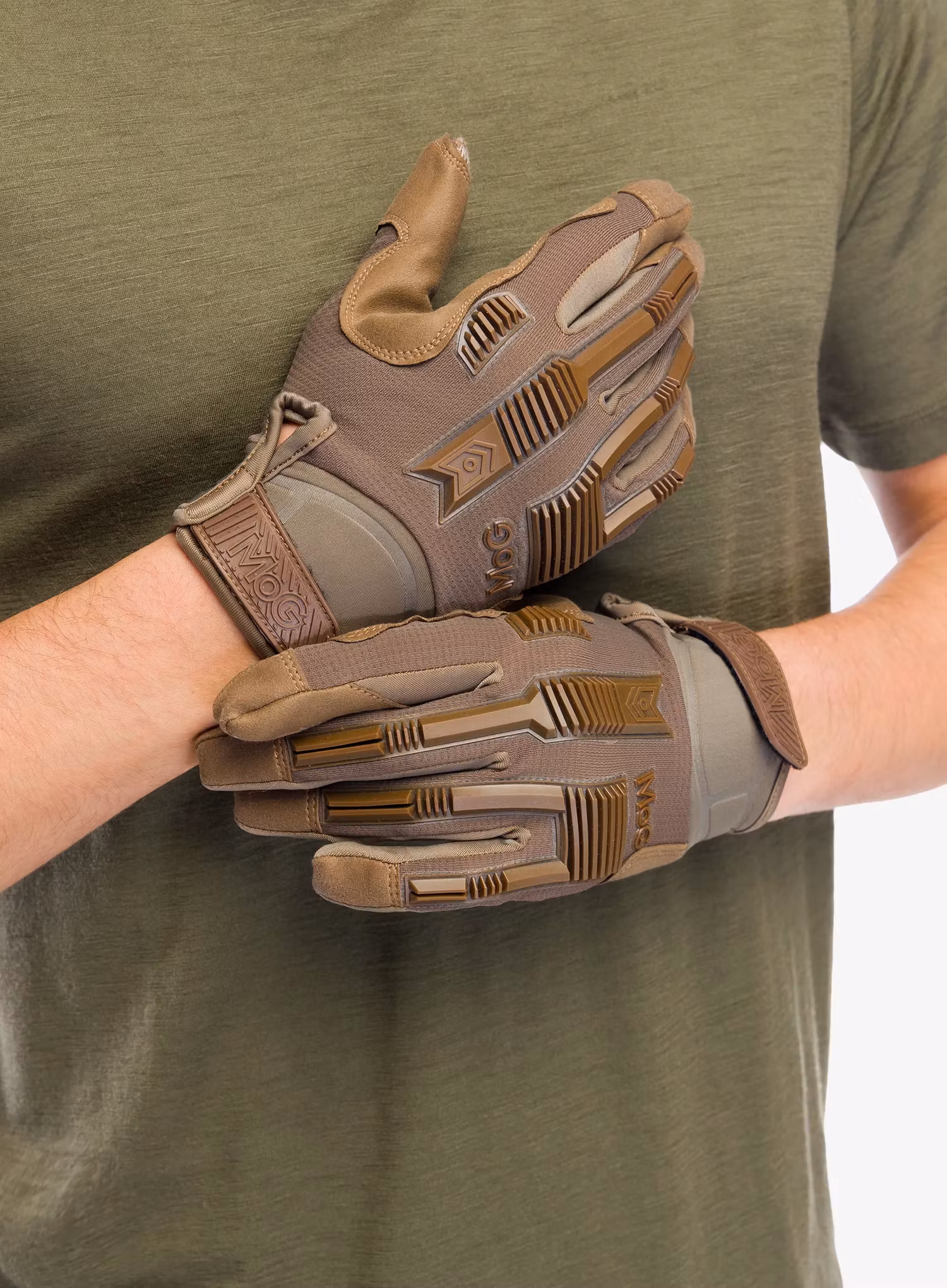 Taktické rukavice MoG Target High Abrasion ErgoShield - coyote brown
