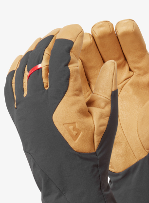 Turistické rukavice Mountain Equipment Serac Gauntlet - black/tan