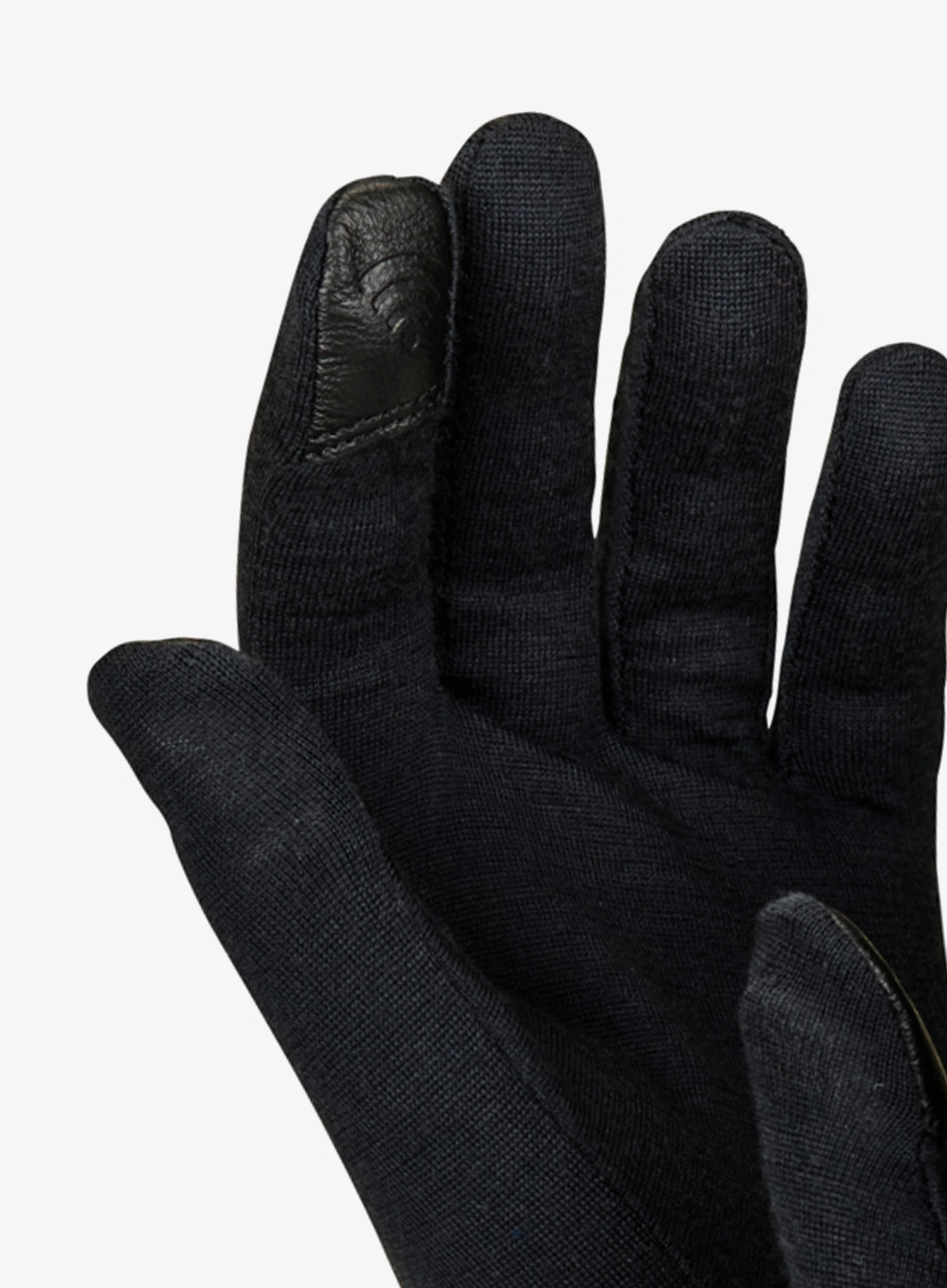 Vlnené rukavice Ortovox 185 Rock'N'Wool Glove Liner - black raven
