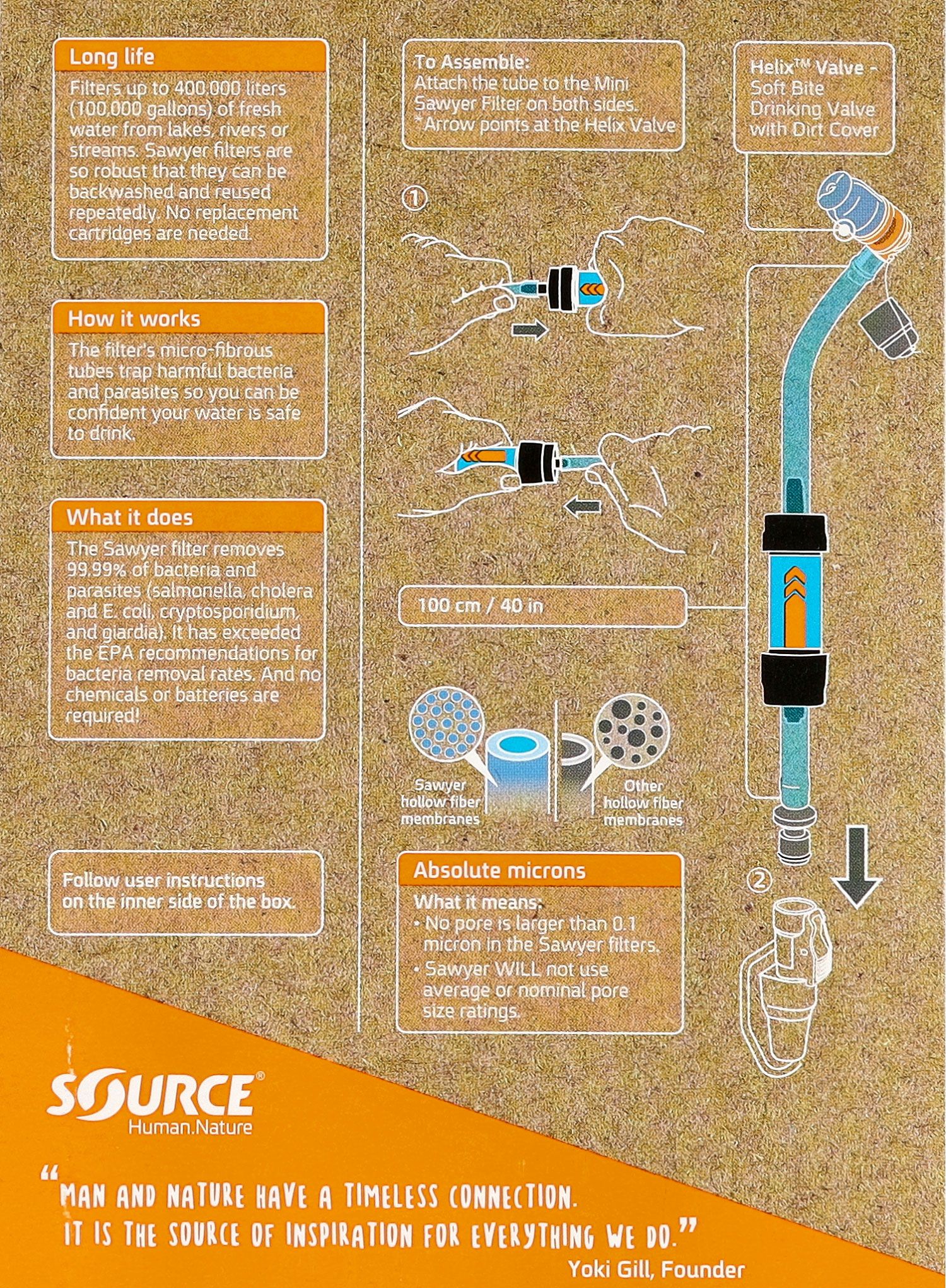 Rúrka Source Tube Kit + Filter - blue