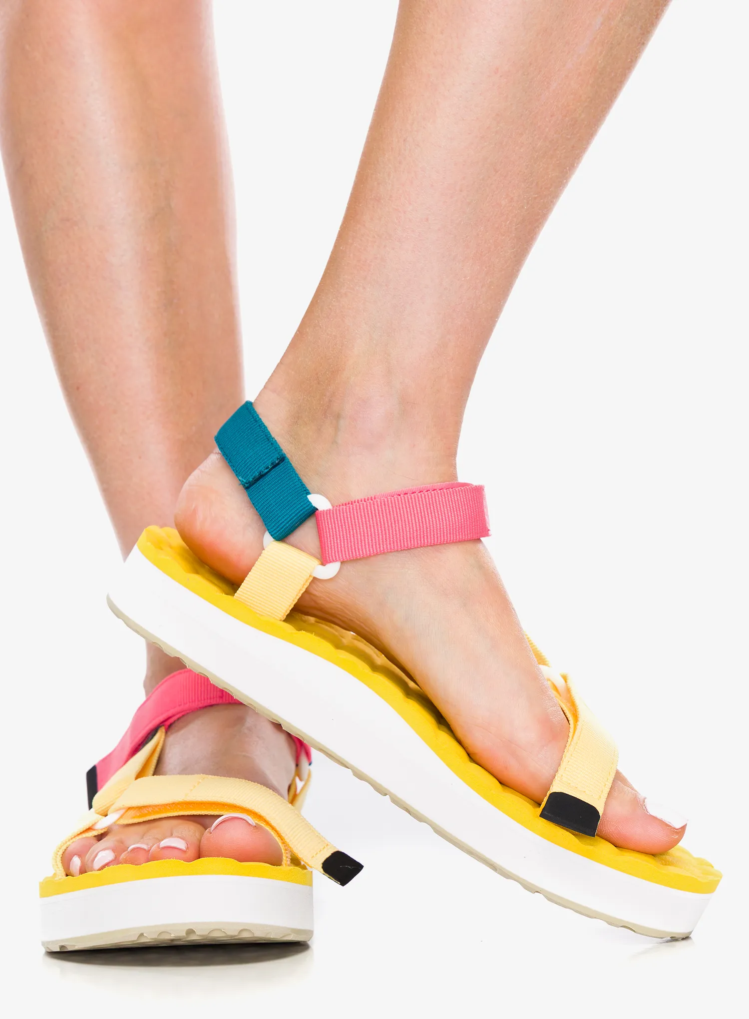 Dámske sandále Lizard Sandal Trail Max - butter yellow/tea pink
