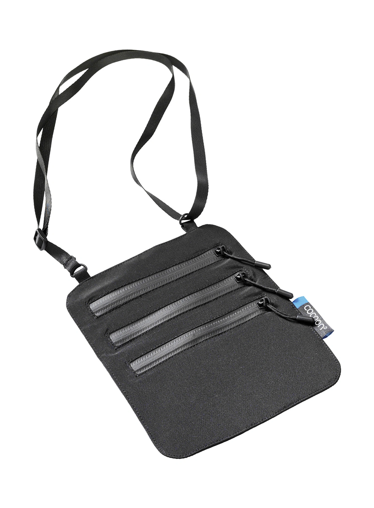 Vrecúško Cocoon Secret Neck Wallet - Silk - black