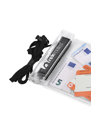 Vrecúško Trekmates Soft Feel Neck Pouch - clear/clear