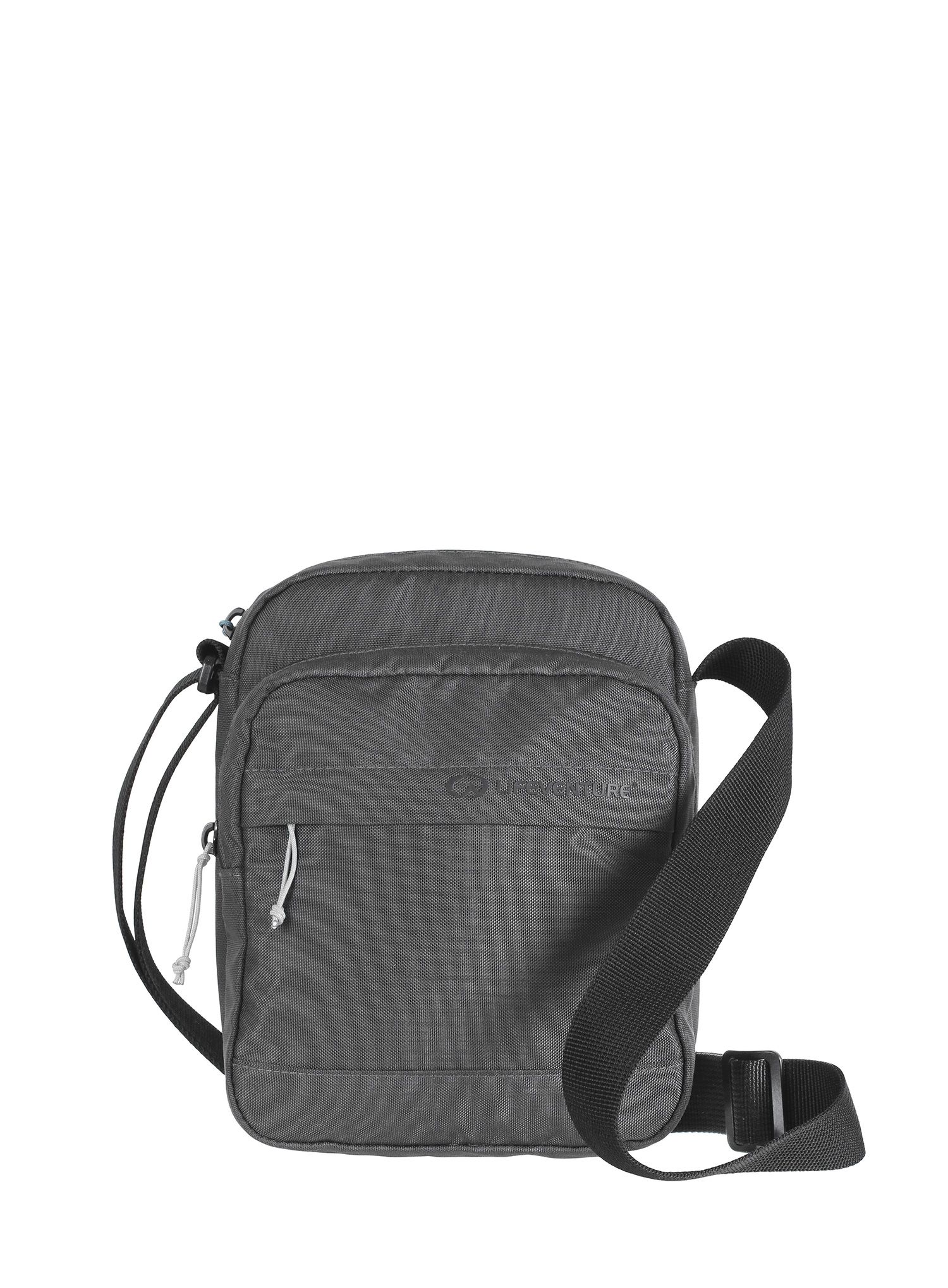 Vrecúško Lifeventure Recycled RFiD Shoulder Bag - grey