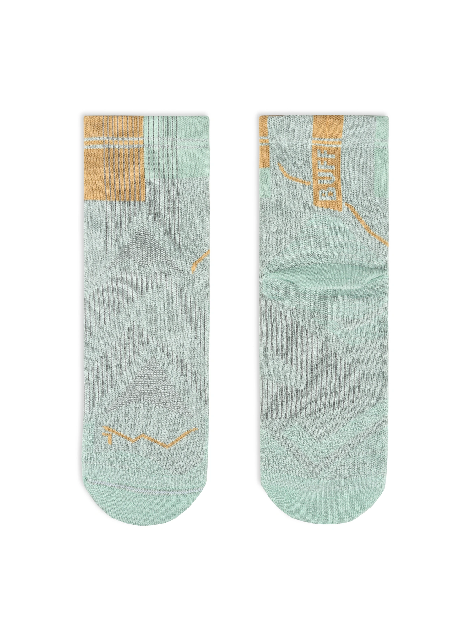 Ponožky na behanie Buff Coolnet Quarter Sock CQ - seagrove green