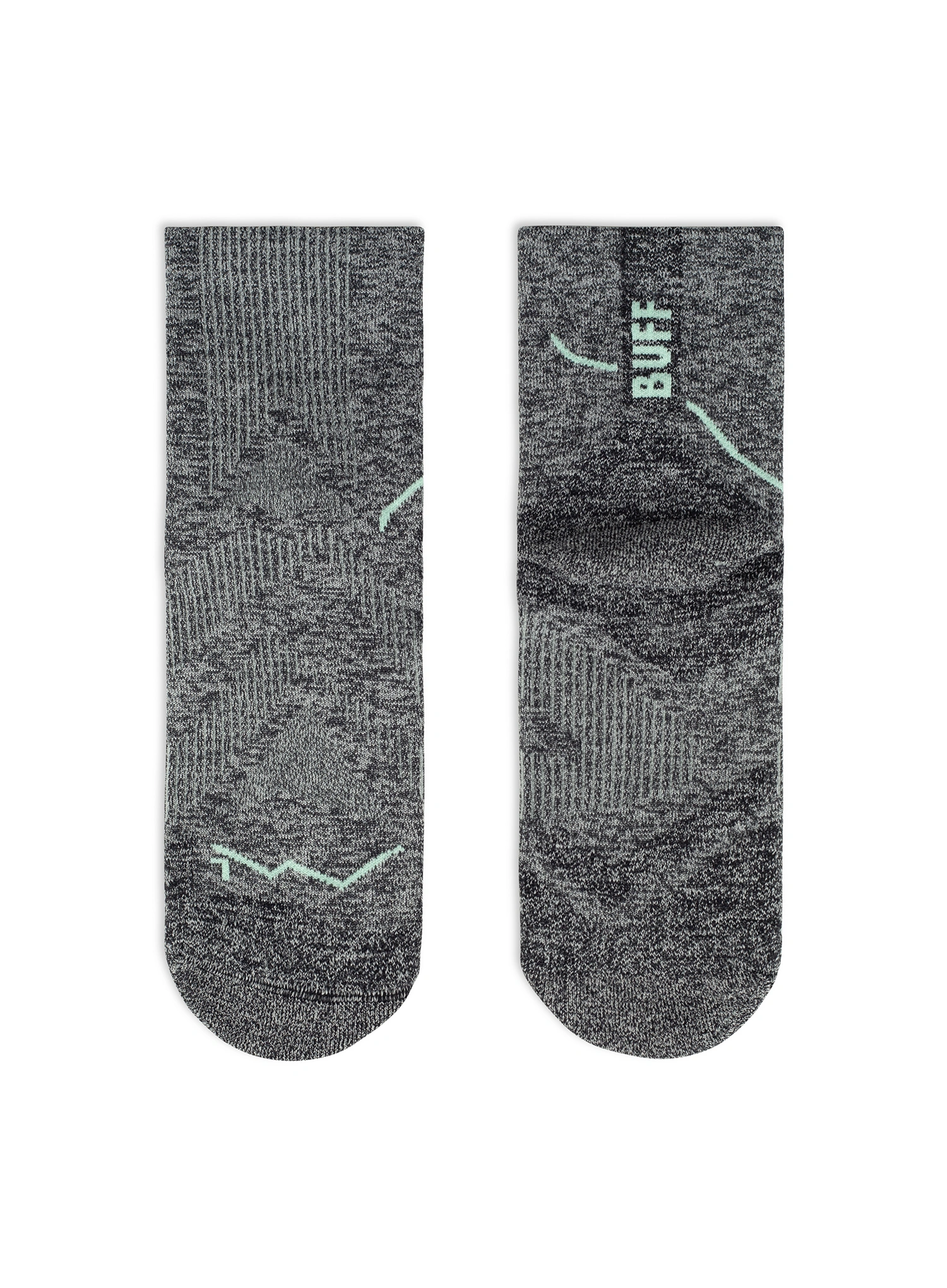 Ponožky na behanie Buff Dryflx Quarter Sock DQ - light grey