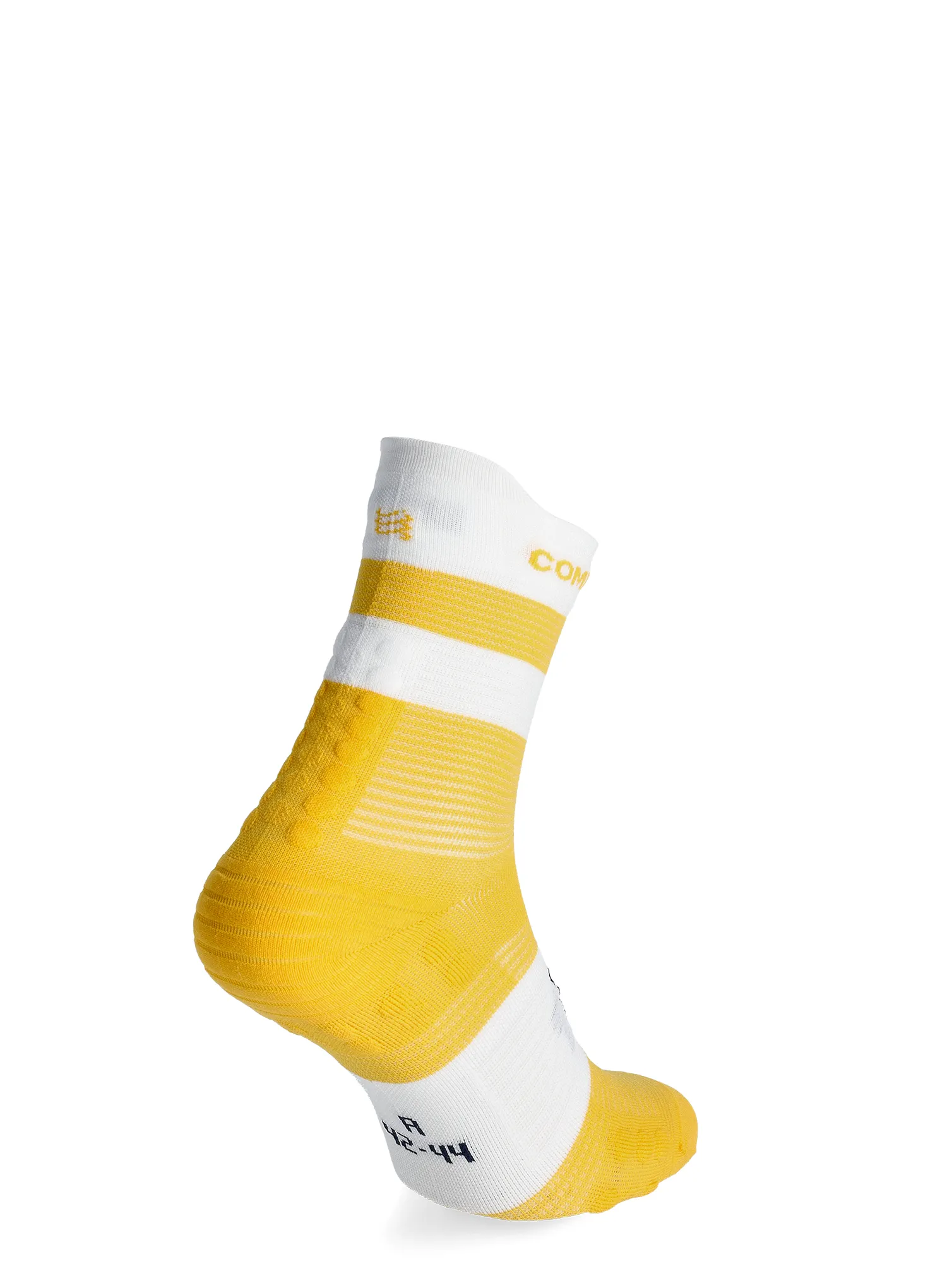 Ponožky na behanie Compressport Pro Racing Socks v4.0 Run High - lemon/white