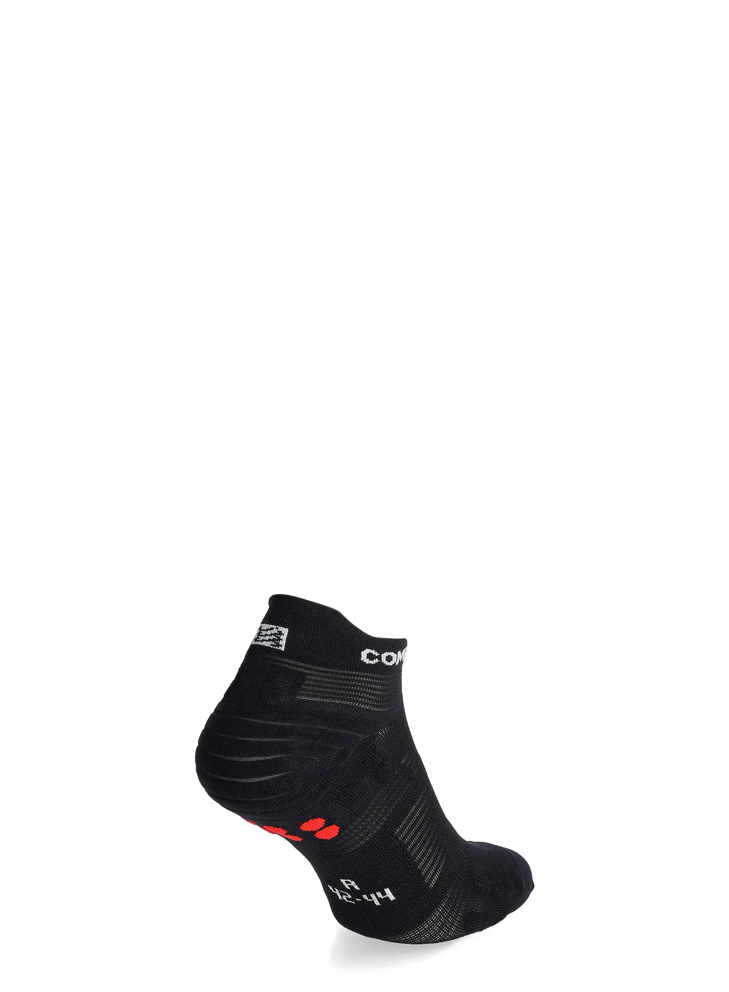 Ponožky na behanie Compressport Pro Racing Socks v4.0 Run Low - black/white