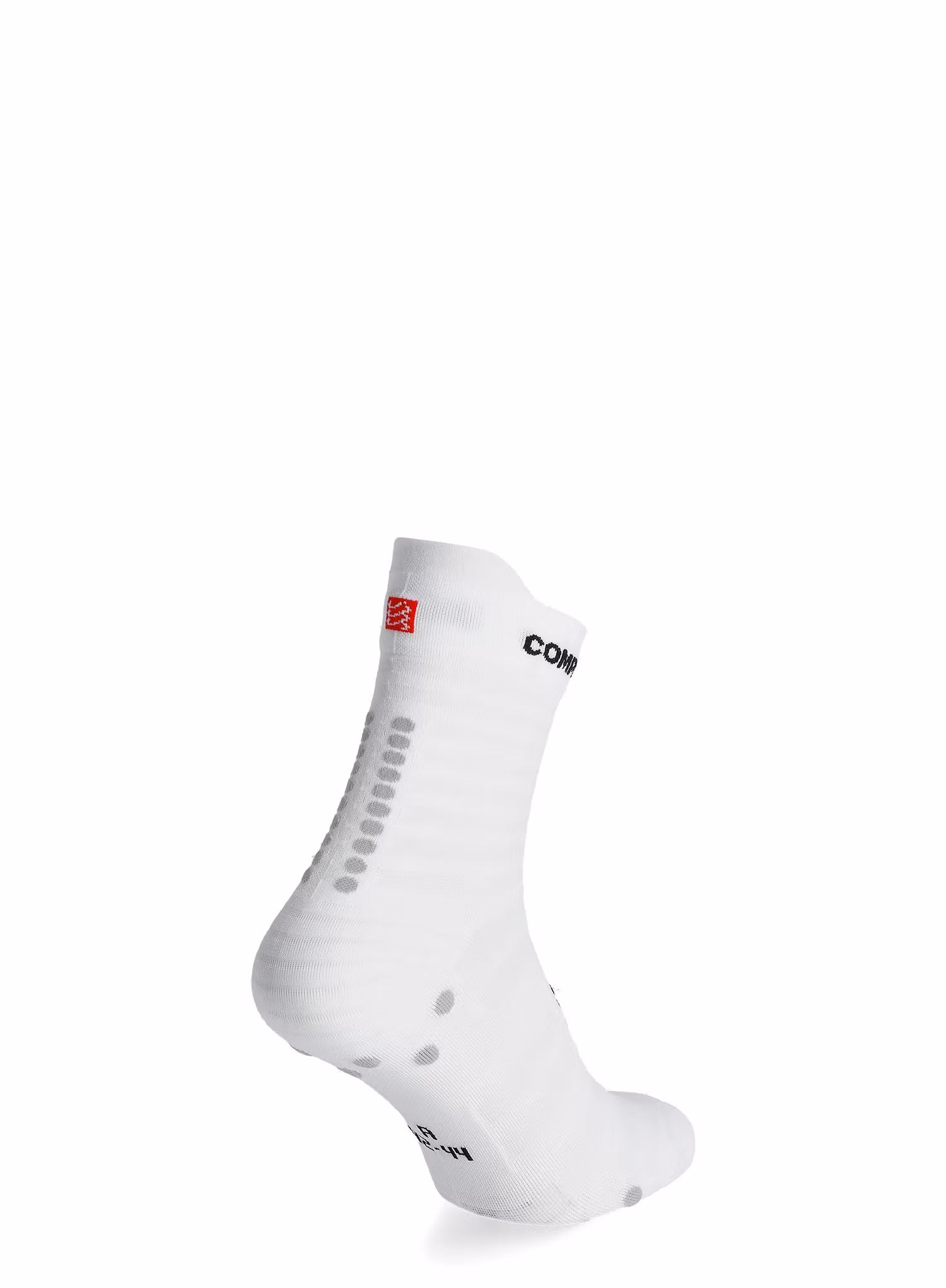 Ponožky na behanie Compressport Pro Racing v4.0 UL Run High - white/alloy