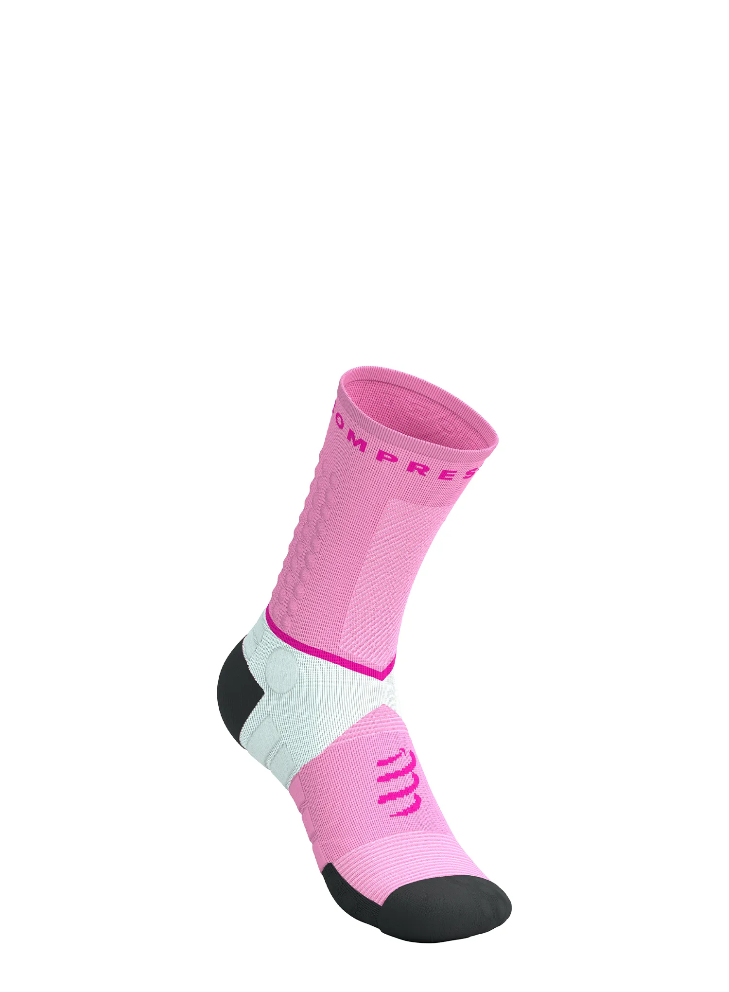 Ponožky na behanie Compressport Ultra Trail Socks v2.0 - begonia/neon pink