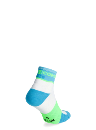 Ponožky na behanie Compressport Ultra Trail Socks v2.0 Low - norse blue/neon green