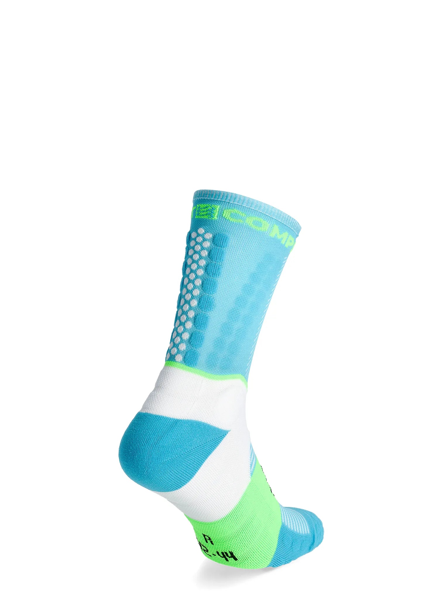 Ponožky na behanie Compressport Ultra Trail Socks v2.0 - norse blue/neon green