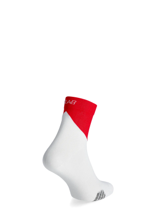 Ponožky na behanie Salomon S/Lab Phantasm Ankle - white/fiery red