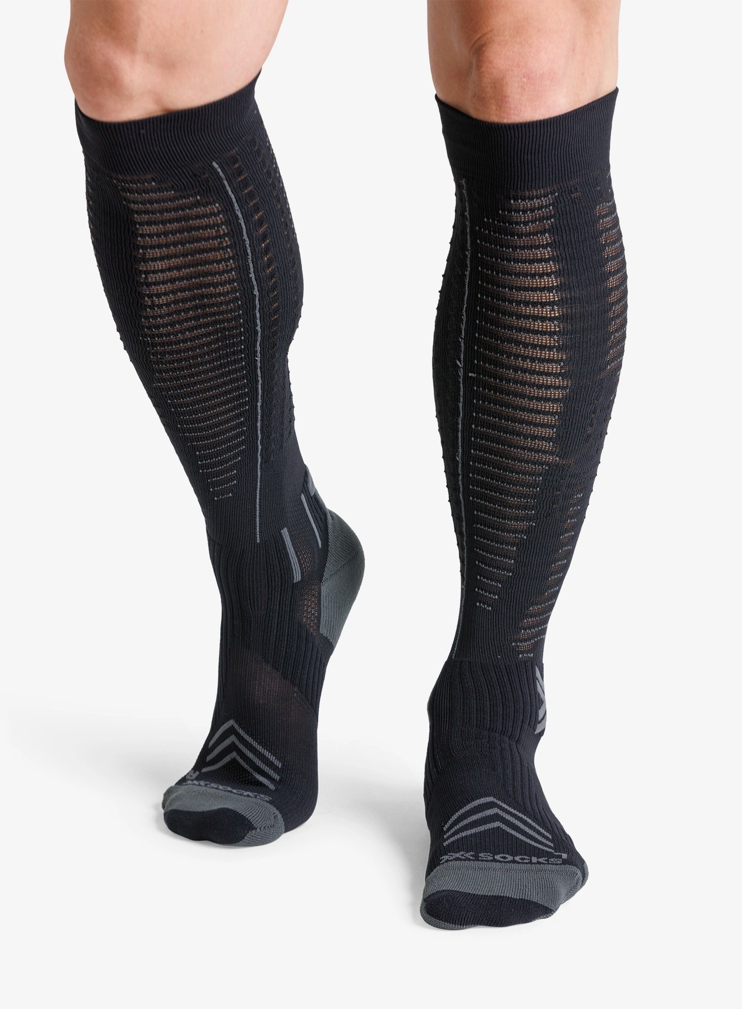 Ponožky na behanie X-Socks Run Expert Effektor Otc - black/charcoal