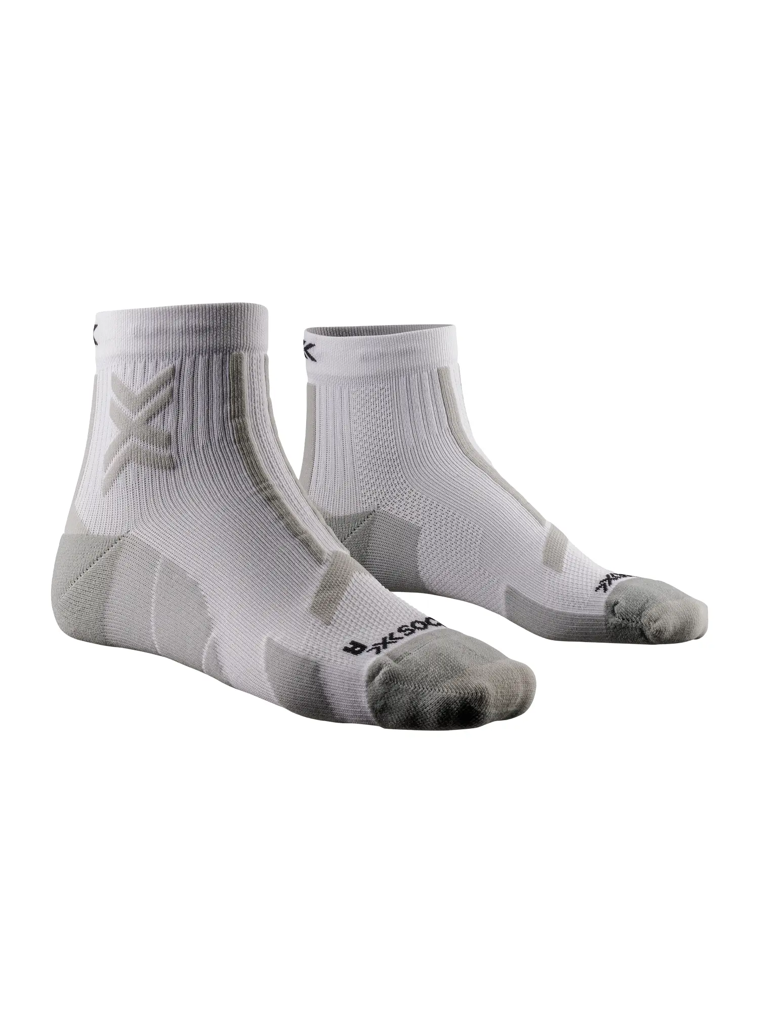 Ponožky na behanie X-Socks Trail Run Discover Ankle - artic white/pearl grey