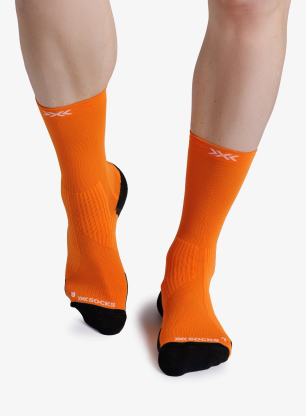 Ponožky na behanie X-Socks Trailrun Perform Crew - flame orange
