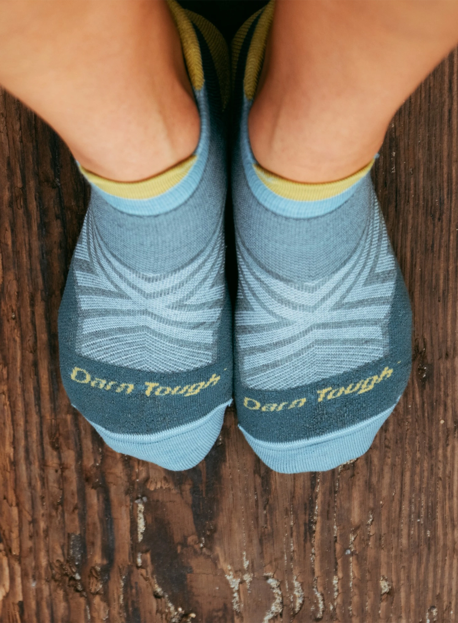 Bežecké ponožky dámske Darn Tough Run No Show Tab Ultra-Lightweight with Cushion - teal