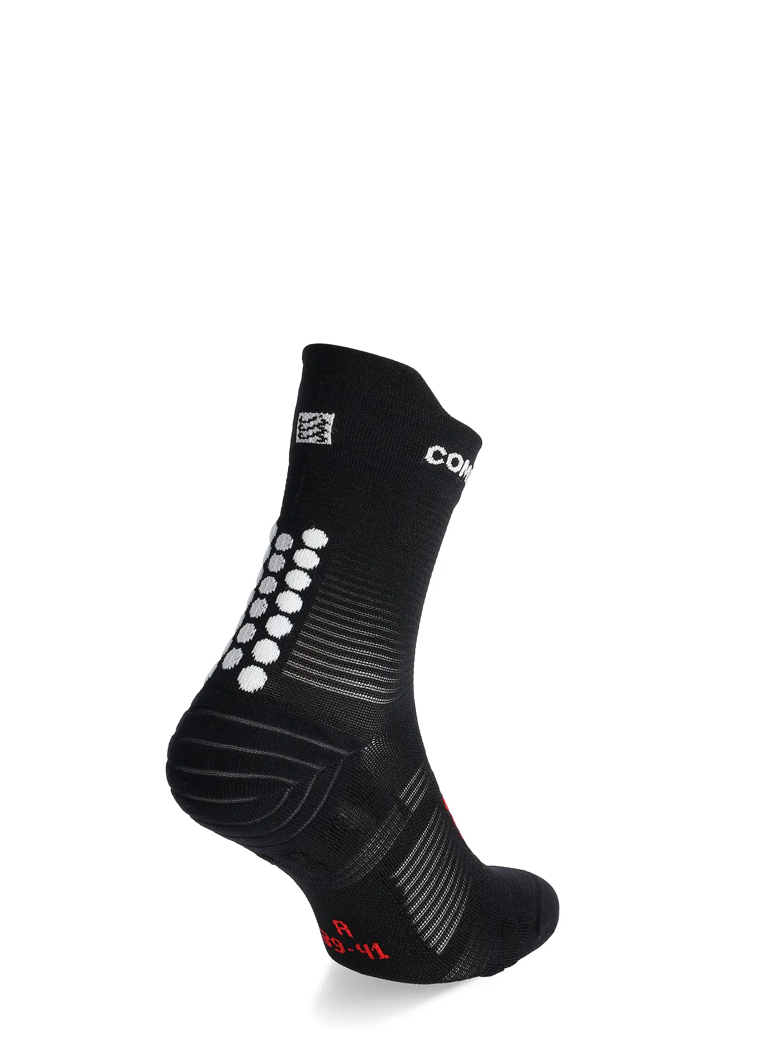 Bežecké ponožky Compressport Pro Racing Socks v4.0 Run High - black/white