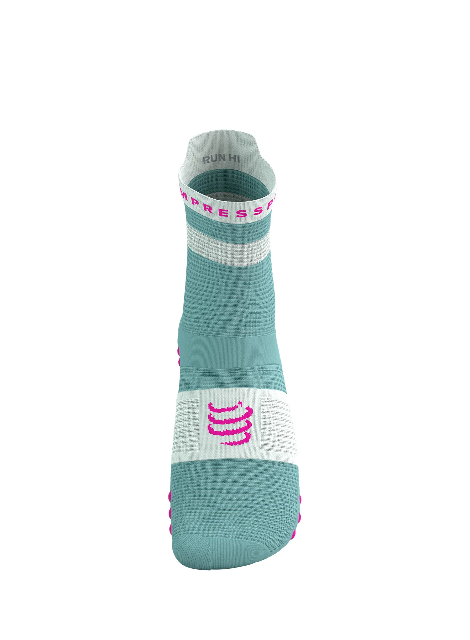 Bežecké ponožky Compressport Pro Racing Socks v4.0 Run High - ether/neon pink