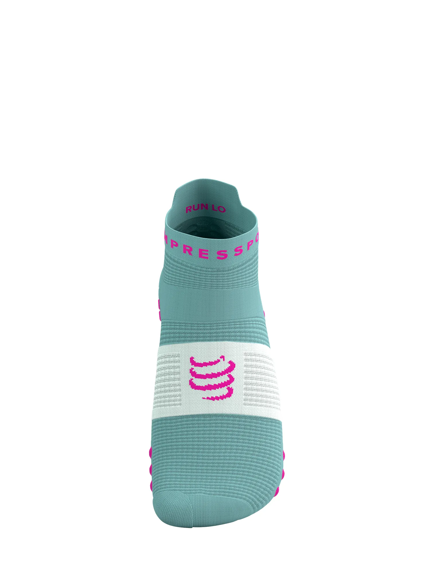 Bežecké ponožky Compressport Pro Racing Socks v4.0 Run Low - ether/neon pink