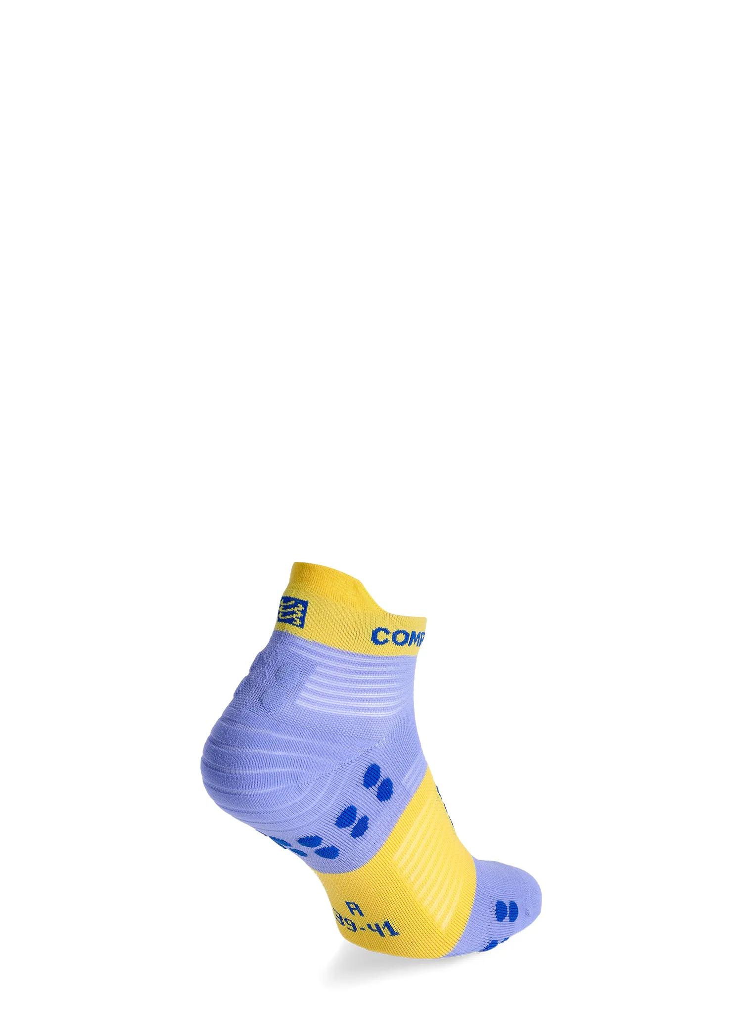 Bežecké ponožky Compressport Pro Racing Socks v4.0 Run Low - jacaranda/maize