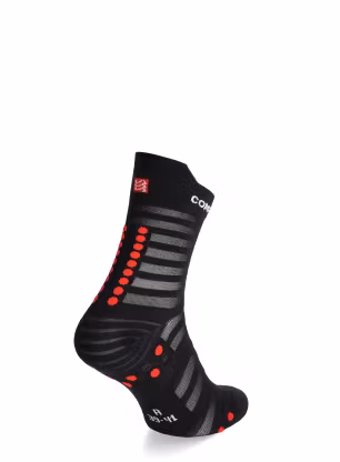 Bežecké ponožky Compressport Pro Racing v4.0 UL Run High - black/red