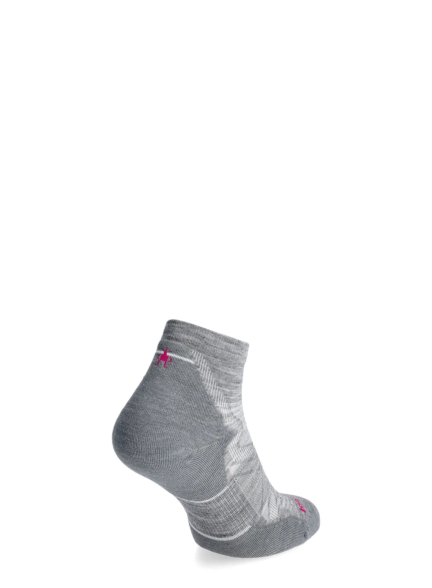 Bežecké ponožky dámske Smartwool Run Targeted Cushion Ankle Socks - light gray/white