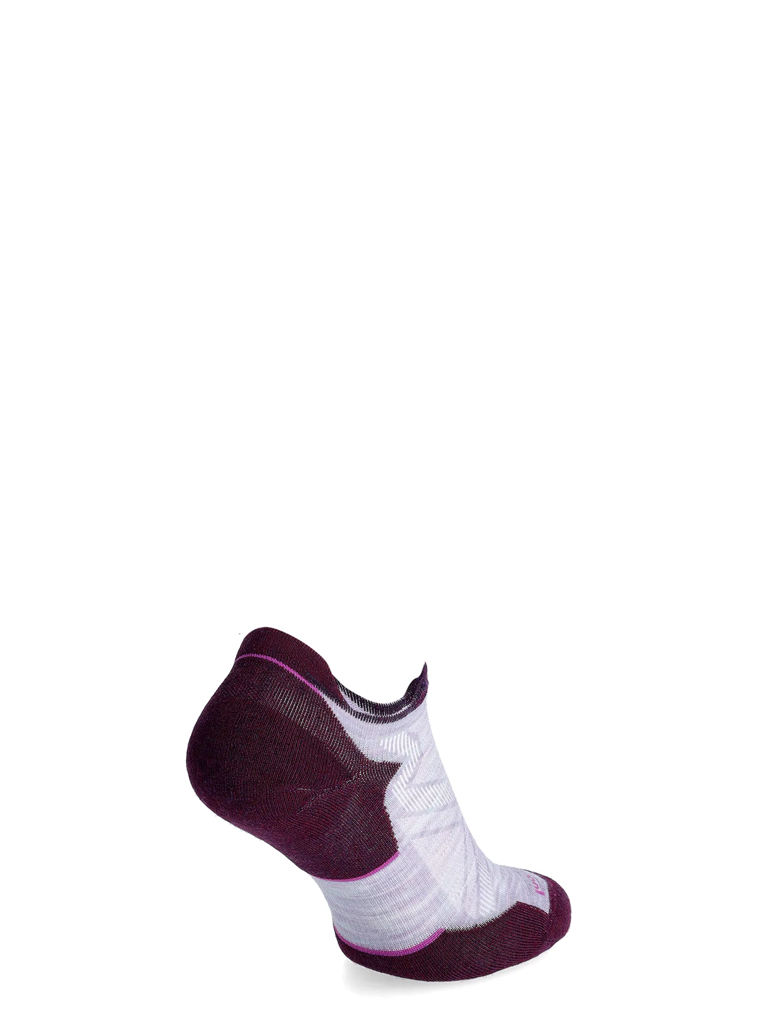 Bežecké ponožky dámske Smartwool Run Targeted Cushion Low Ankle Socks - purple/white