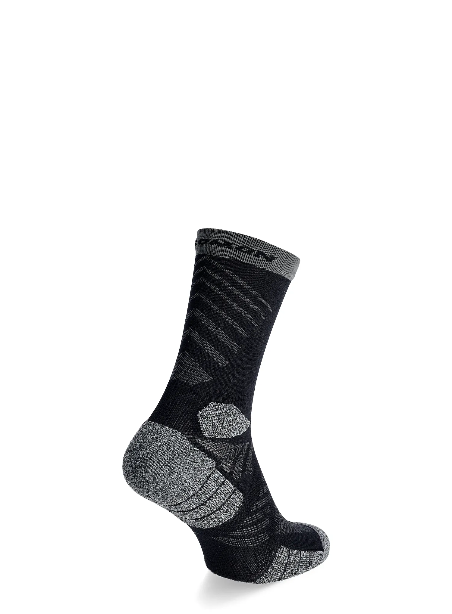 Bežecké ponožky Salomon Aero Crew - black/castelrock