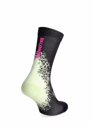 Bežecké ponožky Salomon Gravel Crew - pink glo/butterfly