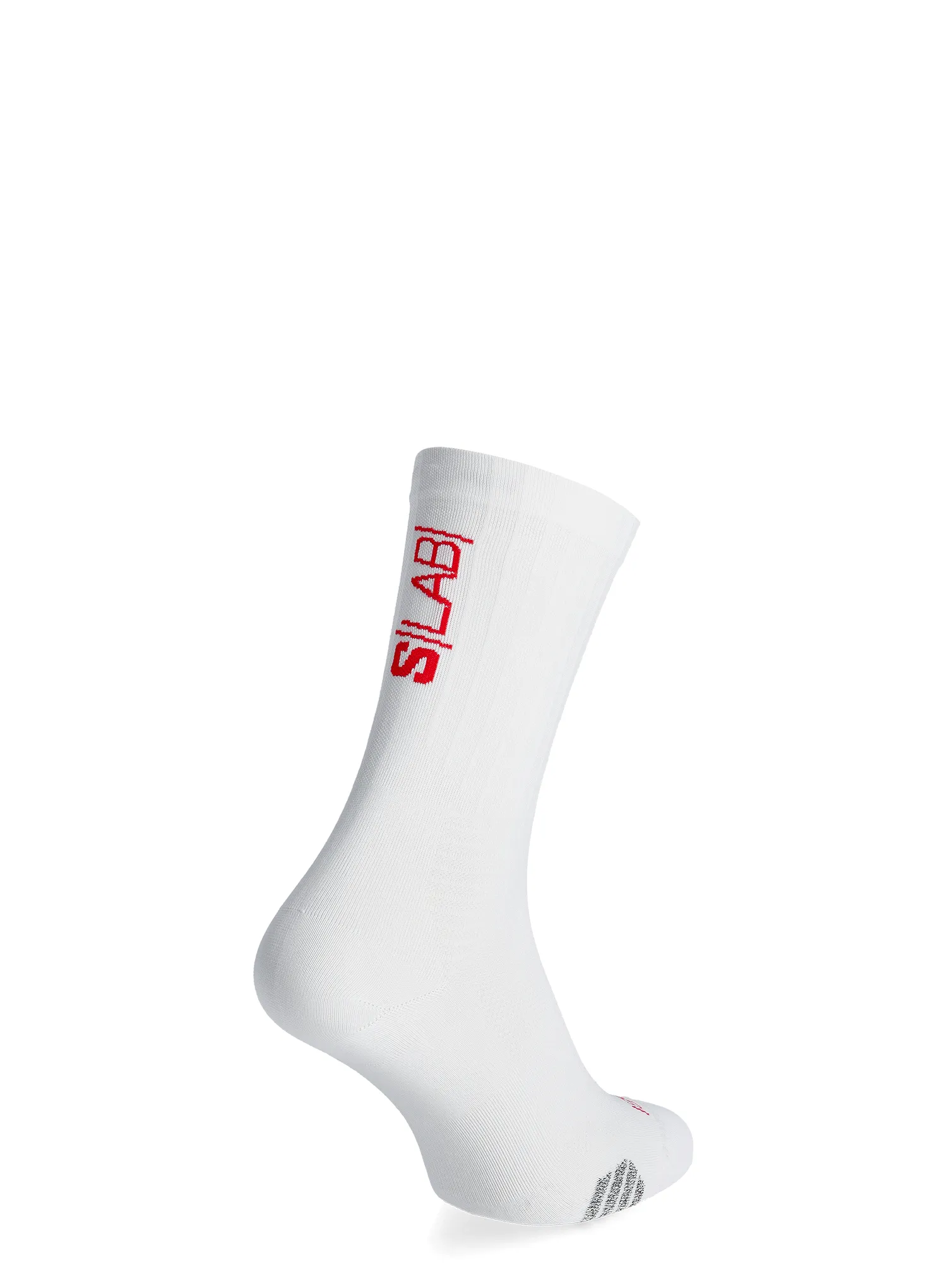 Bežecké ponožky Salomon S/Lab Phantasm Crew 3 - white/fiery red