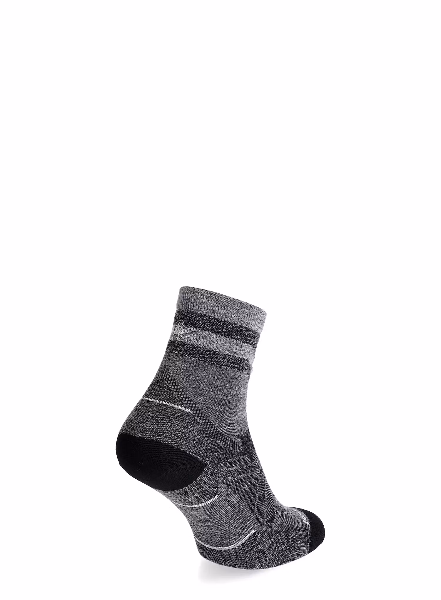Bežecké ponožky Smartwool Run Zero Cushion Mid Crew Pattern Socks - light gray
