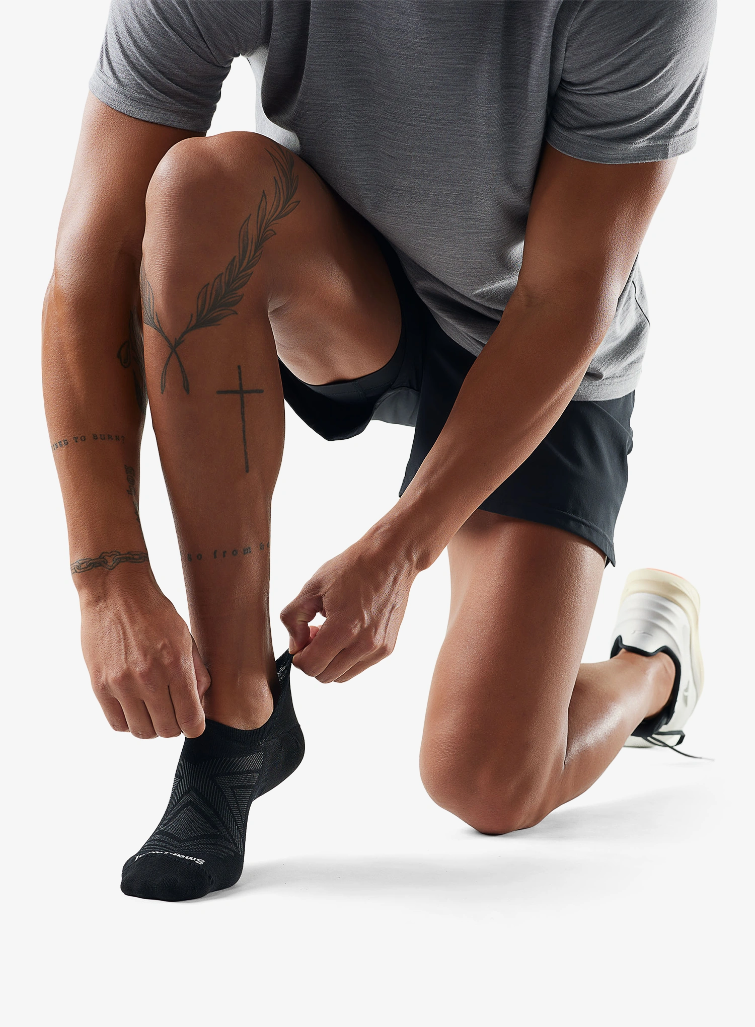 Bežecké ponožky Smartwool Run Zero Cushion No Show Socks - black