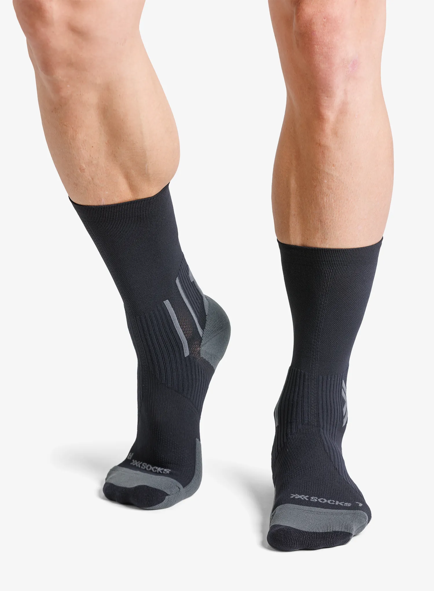 Bežecké ponožky X-Socks Run Perform Crew - black/charcoal