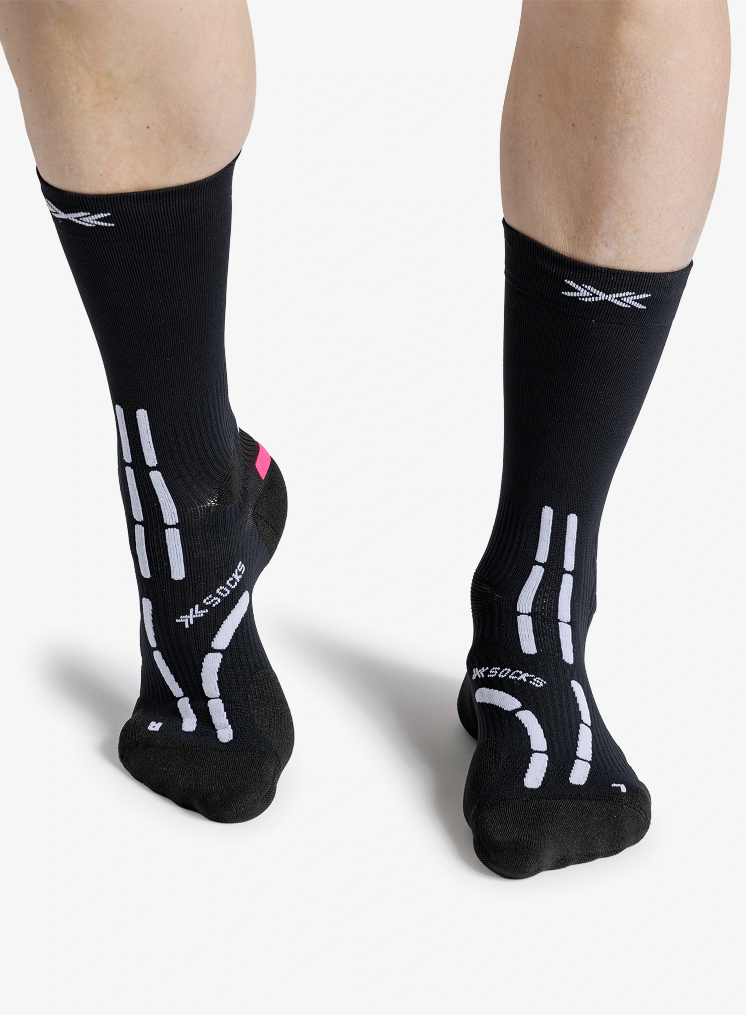 Bežecké ponožky X-Socks Trail Anatomix Crew - x black/x white