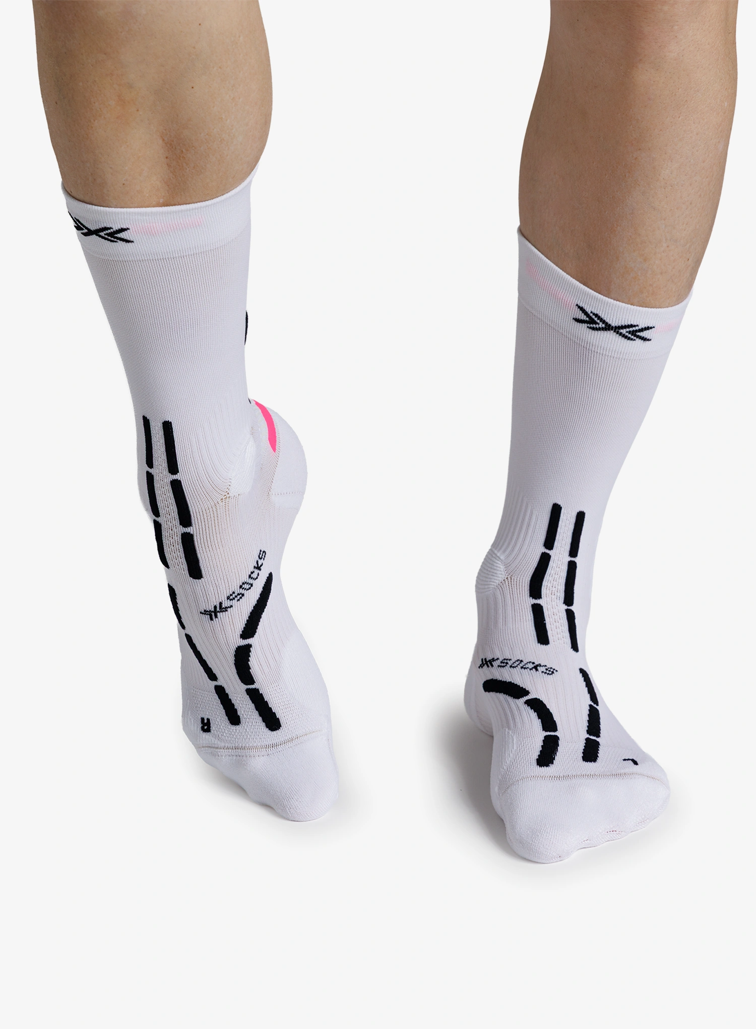 Bežecké ponožky X-Socks Trail Anatomix Crew - x white/x black