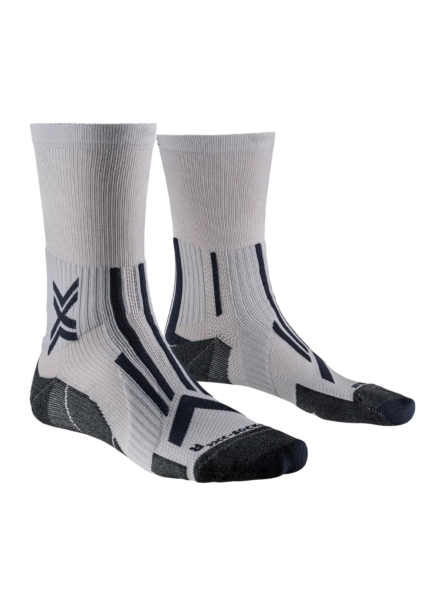 Bežecké ponožky X-Socks Trailrun Perform Crew - pearl grey/charcoal
