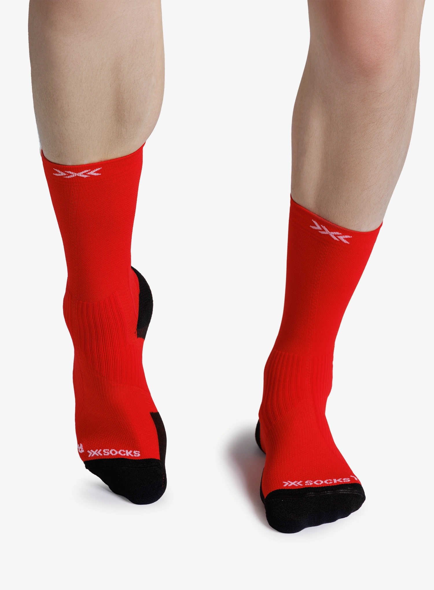 Bežecké ponožky X-Socks Trailrun Perform Crew - rocket red
