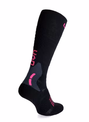 Lyžiarske ponožky dámske UYN Ski One Alpine Merino Socks - black/pink