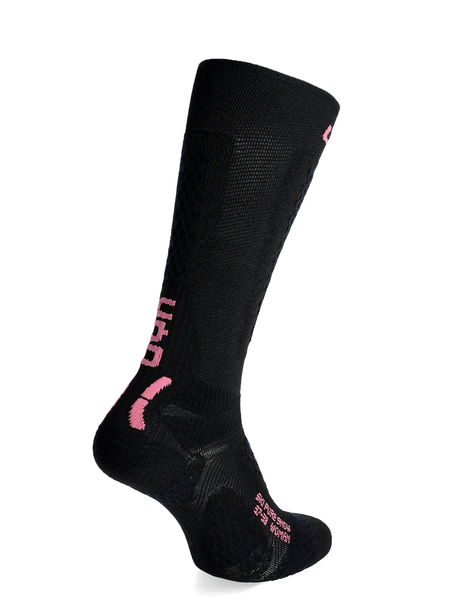 Lyžiarske ponožky dámske UYN Ski One Pure Snow Socks  - black/pink